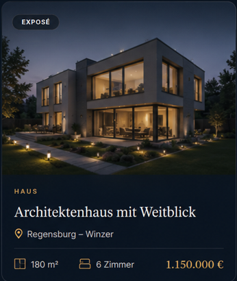 Premium Exposé-Karte für Immobilien in Regensburg