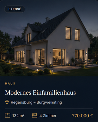 Premium Exposé-Karte für Immobilien in Regensburg